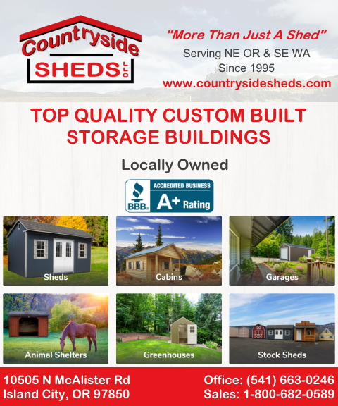 COUNTRYSIDE SHEDS, UNION COUNTY, OR