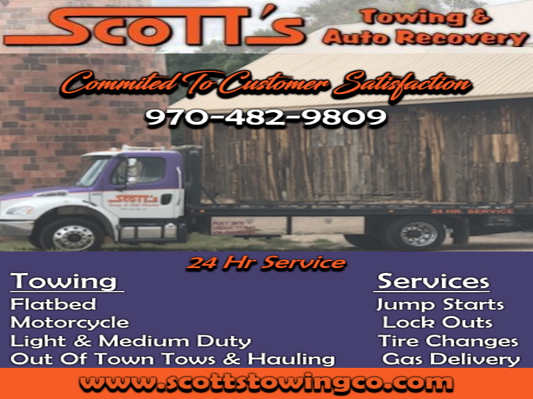 scotts towing & recovery, larimer county, co