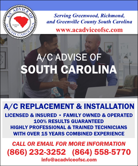 ac advise of south carolina, greenwood county, sc