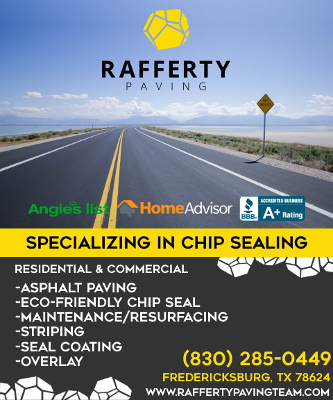 Rafferty Chip Sealing, Gillespie County, TX