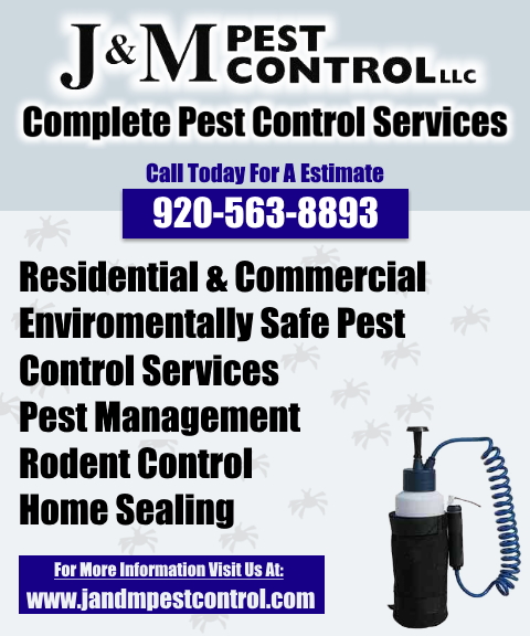 j and m pest control, jefferson county, wi