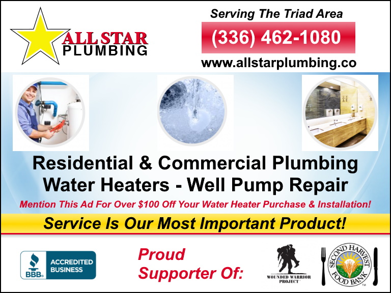 all star plumbing, guilford county, nc