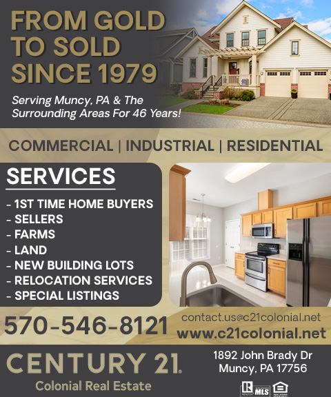 CENTURY 21 COLONIAL REAL ESTATE, LYCOMING COUNTY, PA