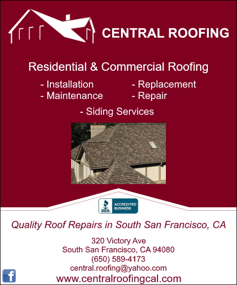 central roofing, san mateo county, ca