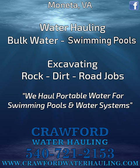crawford excavating and water hauling, bedford county, va