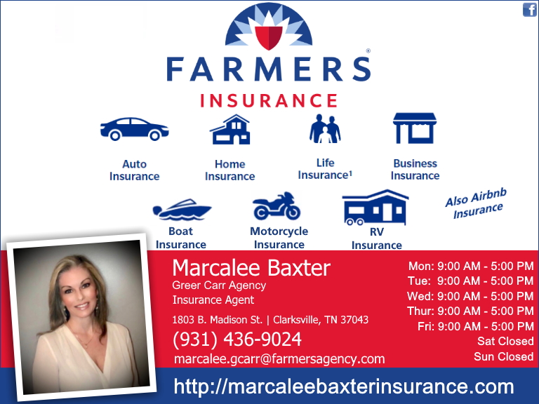 farmers insurance marcalee baxter, montgomery county, tn
