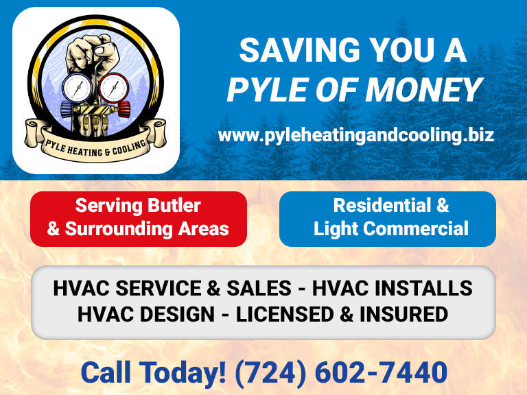 PYLE HEATING & COOLING, BUTLER COUNTY, PA