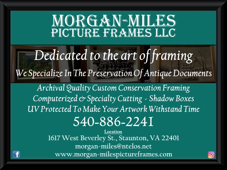 morgan-miles picture frames, augusta county, va