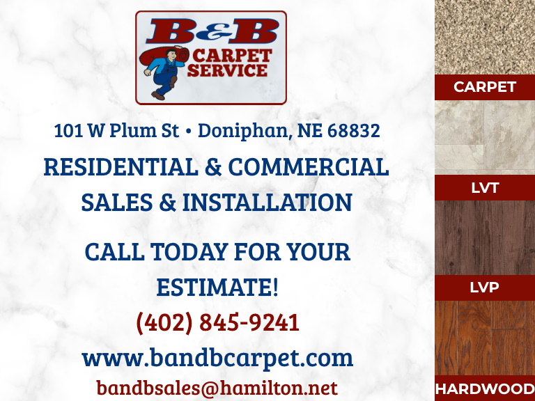 b & b carpet service, hall county, ne