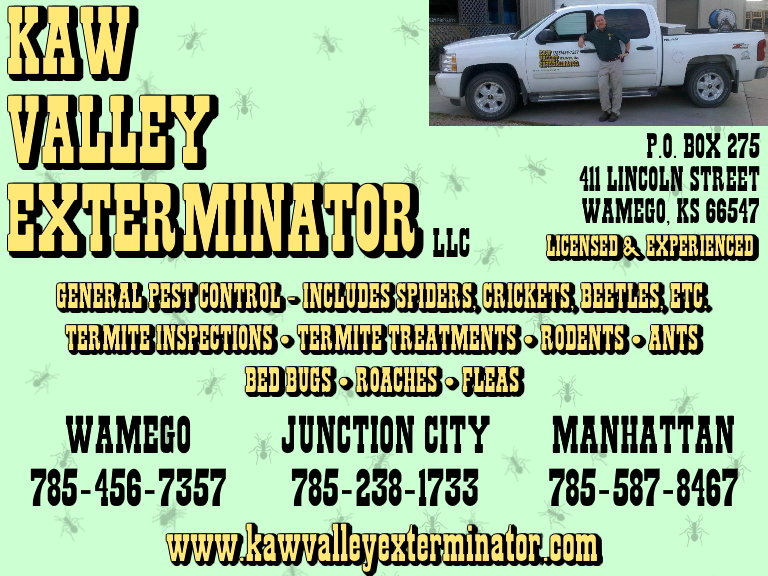 kaw valley exterminator, geary county, ks