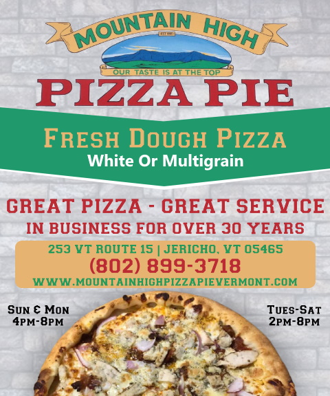 mountain high pizza pie, chittenden county, vt