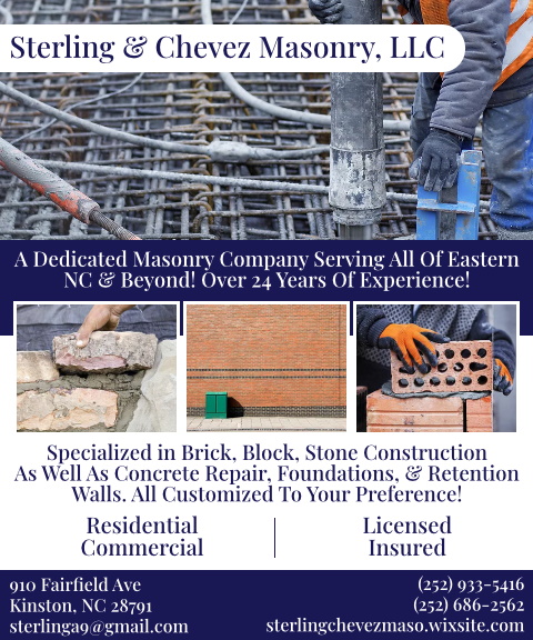 Sterling and chevez masonry, craven county, nc