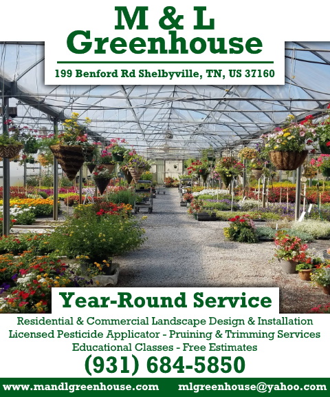 m & l greenhouse, bedford county, tn