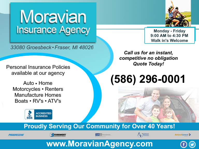 moravian insurance agency, macomb county, mi