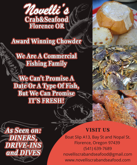 novellis crab and seafood, lane county, or