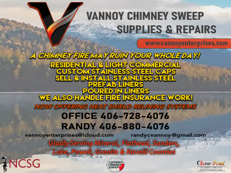 vannoy chimney sweep and supply, missoula county, mt