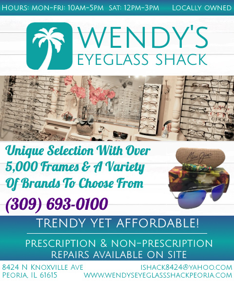 wendys eyeglass shack, peoria county, il
