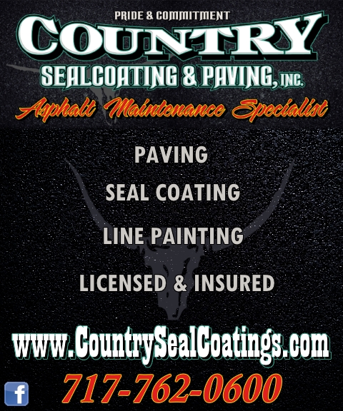country seal coating and paving, adams county, pa