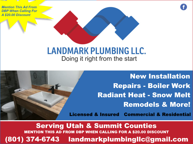 landmark plumbing, utah county, ut