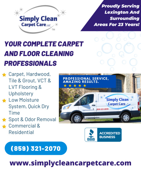 SIMPLY CLEAN CARPET CARE, fayette county, in