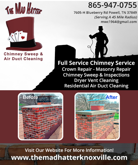 THE MAD HATTER AIR DUCT CLEANING & CHIMNEY SWEEP SERVICE, knox county, tn