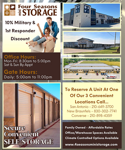 FOUR SEASONS MINI STORAGE, COMAL COUNTY, TX