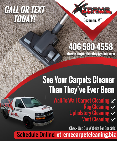 XTREME CARPET CLEANING, gallatin county, mt