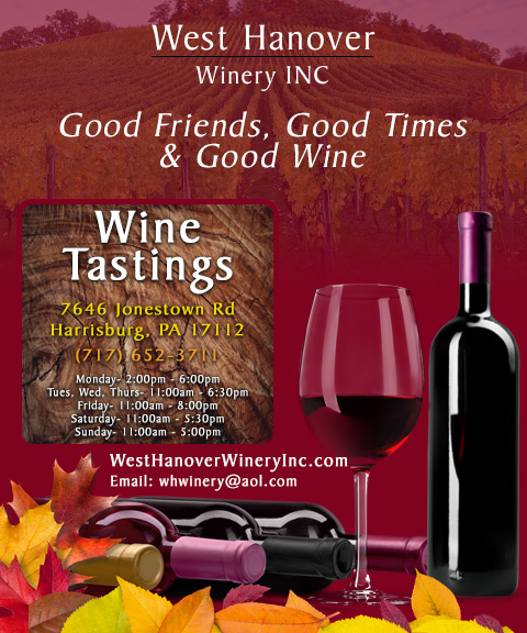 WEST HANOVER WINERY, DAUPHIN COUNTY, PA