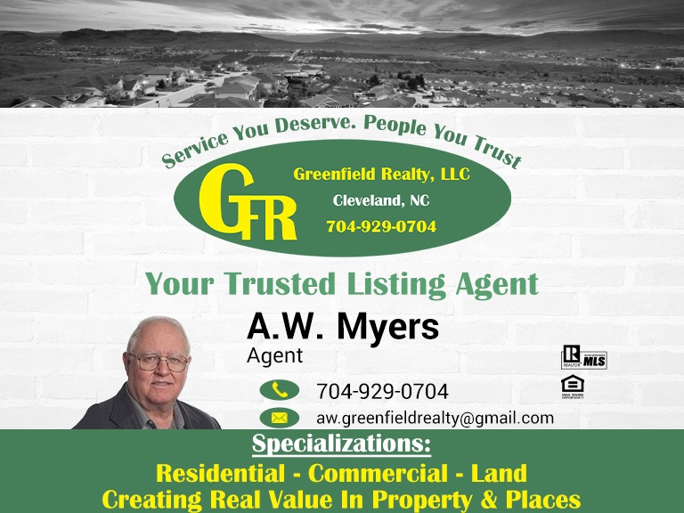 A.W. MEYERS GREENFIELD REALTY, IREDELL COUNTY, NC