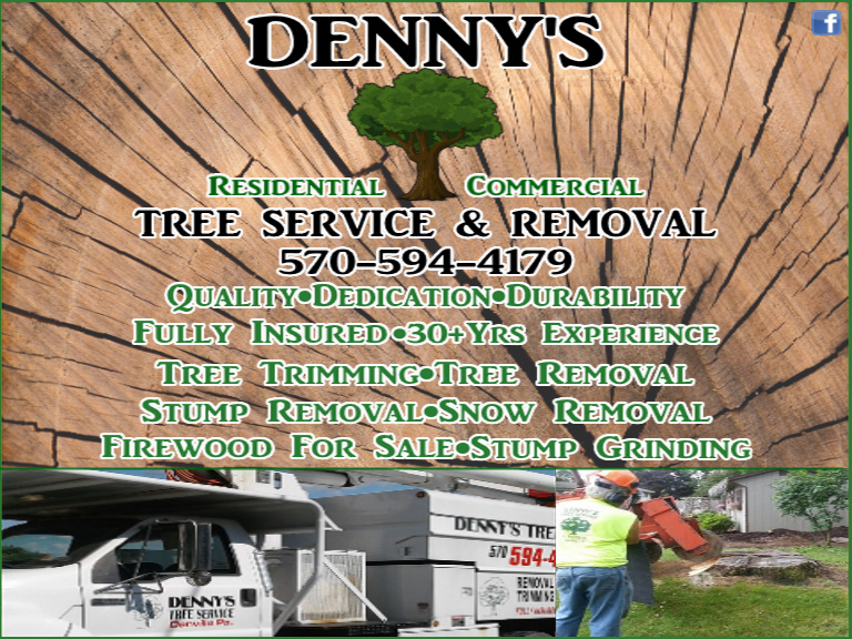 DENNY’S TREE SERVICE & REMOVAL, COLUMBIA county, pa