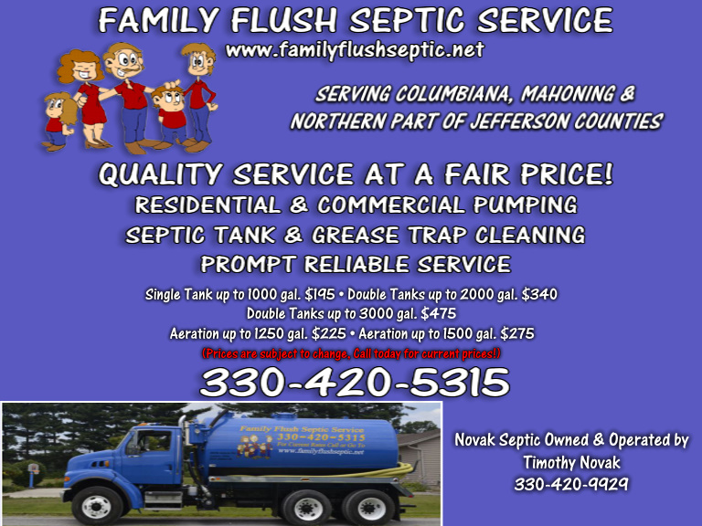 FAMILY FLUSH SEPTIC SERVICE, COLUMBIA county, oh
