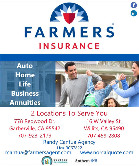 FARMERS INSURANCE, RANDY CANTUA AGENCY, HUMBOLDT COUNTY, CA