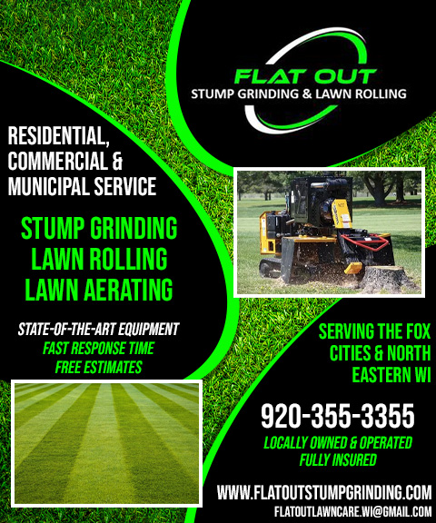 FLAT OUT STUMP GRINDING & LAWN ROLLING, WINNEBAGO county, wi