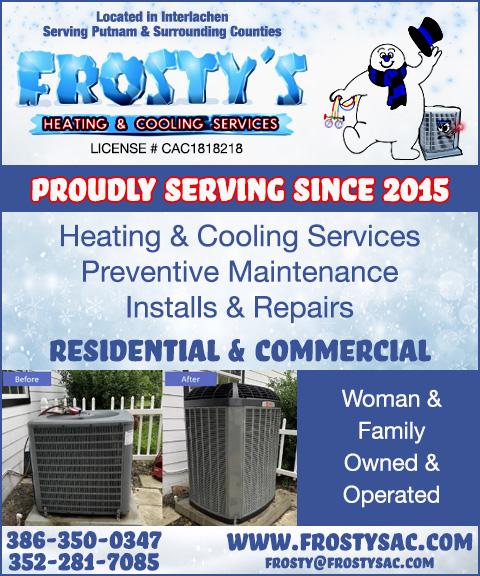 FROSTY’S HEATING & COOLING SERVICES, PUTNAM COUNTY, FL