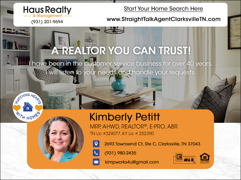KIMBERLY PETITT HAUS REALTY & MANAGEMENT, MONTGOMERY COUNTY, TN