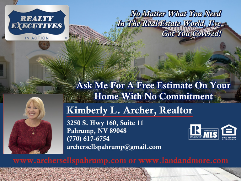 KIMBERLY ARCHER REALTY EXECUTIVES IN ACTION, NYE COUNTY, NV