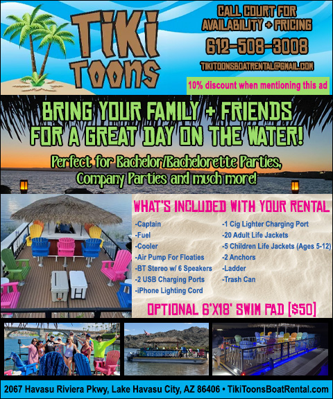tikitoonsboatrentals TIKITOONS BOAT RENTALS, MOHAVE COUNTY, AZ