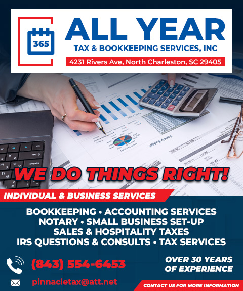 ALL YEAR TAX & BOOKKEEPING SERVICE, CHARLESTON COUNTY, SC