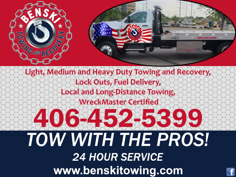 BENSKI TOWING & RECOVERY, CASCADE county, mt