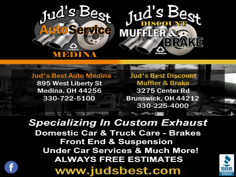 JUD’S BEST AUTO SERVICE & JUD’S BEST DISCOUNT MUFFLER & BRAKES, MEDINA county, oh