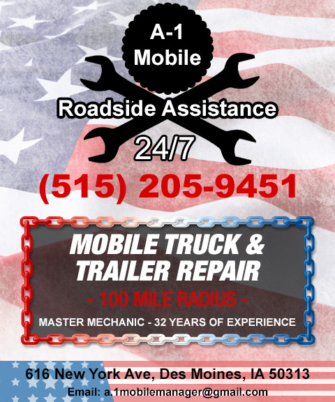 A-1 MOBILE TRUCK AND TRAILER REPAIR, POLK COUNTY, IA