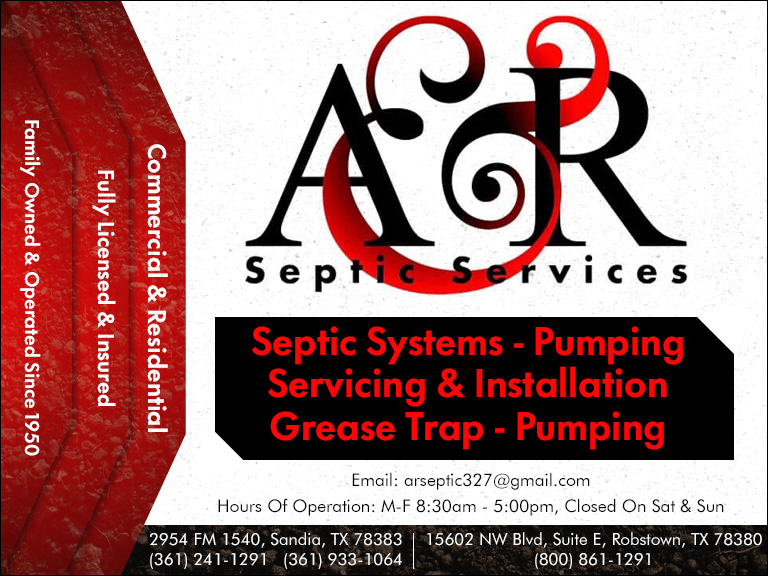 A & R SEPTIC SERVICE, JIM WELLS county, tx