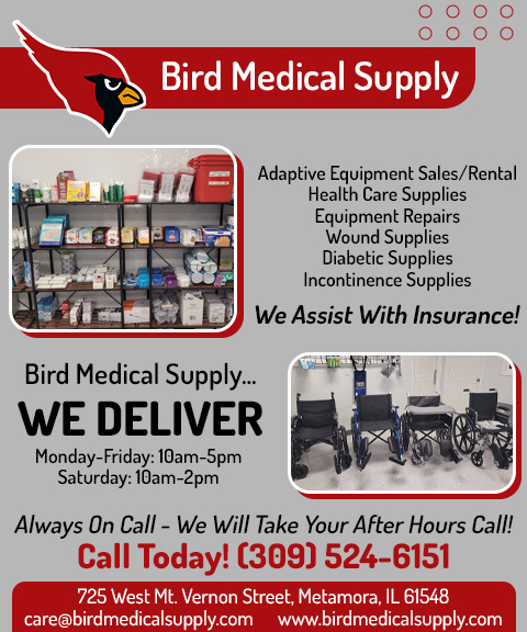 BIRD MEDICAL SUPPLY SALES & RENTAL, TAZEWELL county, il