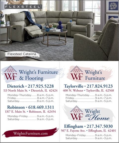 WRIGHT’S FURNITURE & FLOORING, COLES COUNTY, IL