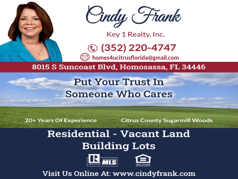 CINDY FRANK KEY 1 REALTY INC, CITRUS COUNTY, FL