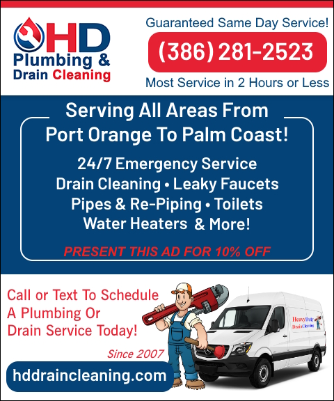 HD PLUMBING & DRAIN CLEANING, VOLUSIA county, fl