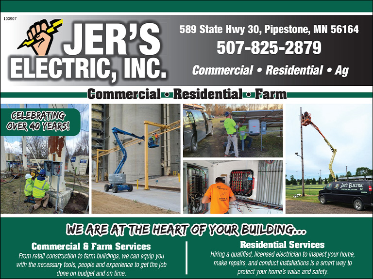 JER’S ELECTRIC, PIPESTONE COUNTY, MN