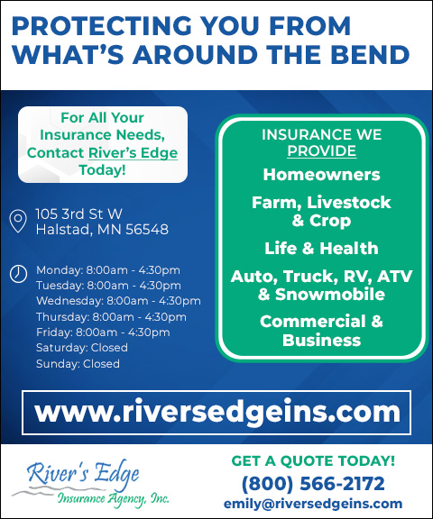 RIVER’S EDGE INSURANCE AGENCY INC, NORMAN county, mn