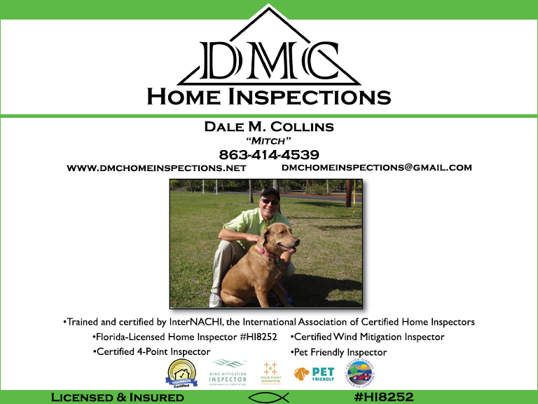DMC HOME INSPECTIONS, INC, HIGHLANDS COUNTY, FL