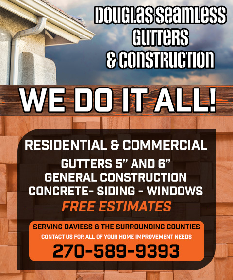 DOUGLAS SEAMLESS GUTTERS & CONSTRUCTION, DAVIESS COUNTY, KY